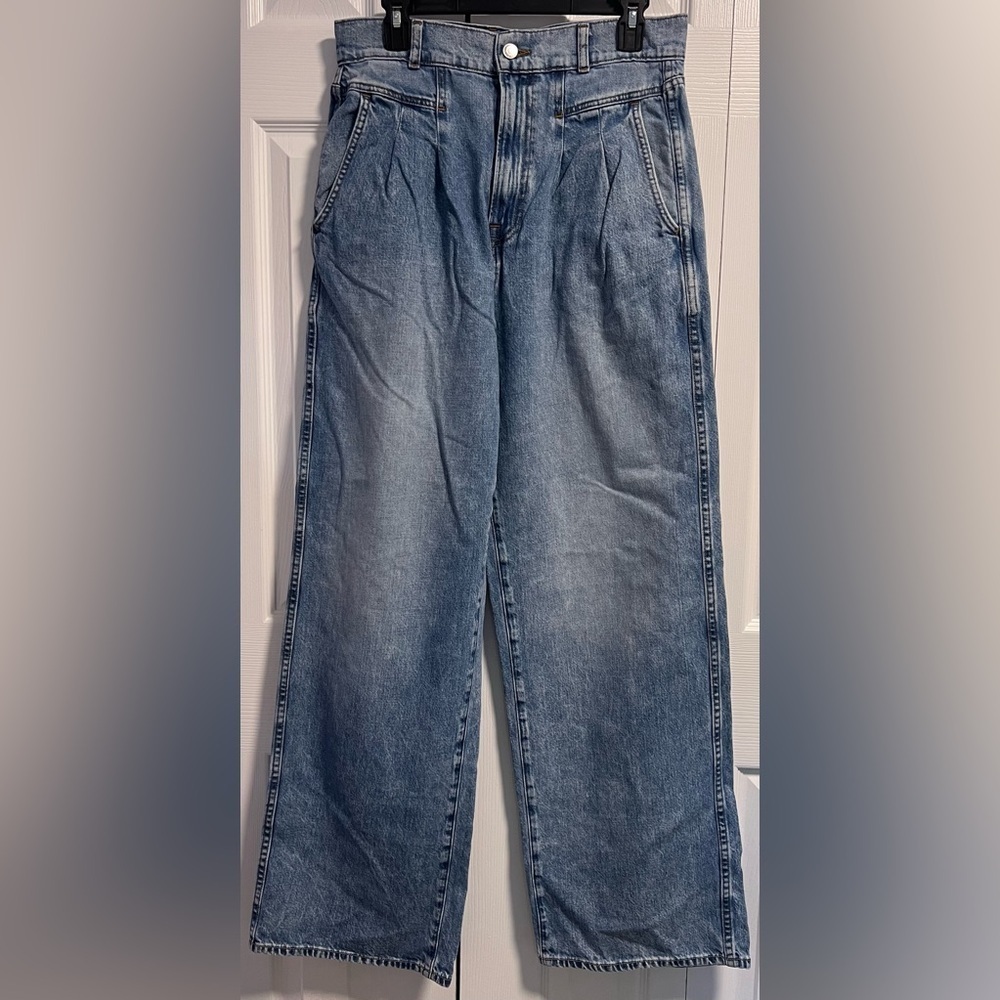 GRLFRND Light Blue Relaxed High Waist Jeans